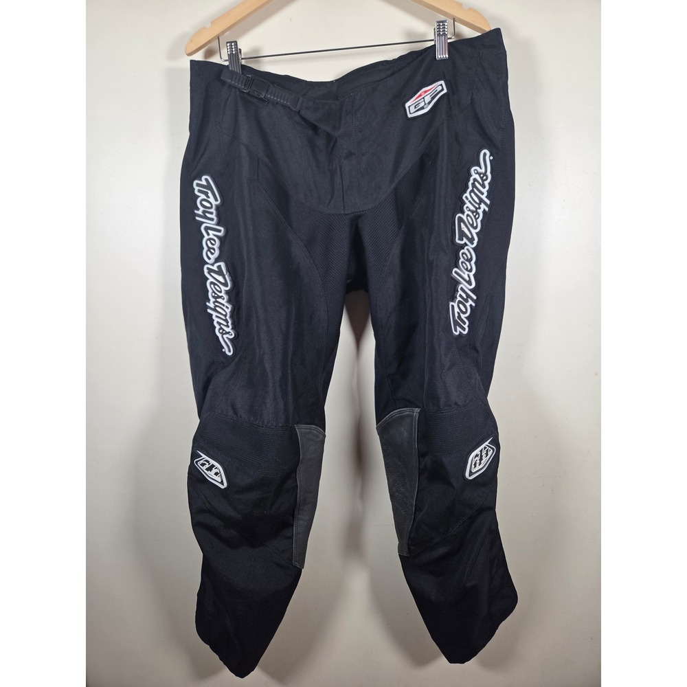 Troy Lee Designs GP Motocross Pants 40 Black Leather Knee Panels Gear Desert